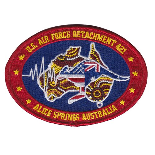 USAF Det 421 Alice Springs Aus Oval Patch
