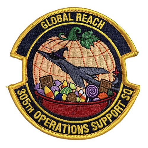 305 OSS Global Reach Halloween Patch
