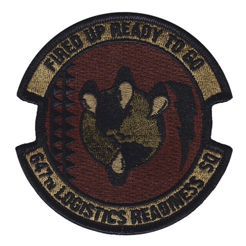 647 LRS Fired Up Ready to Go OCP Patch 3.5 Inch