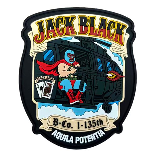 B CO 1-135 AHB Jack Black PVC Patch