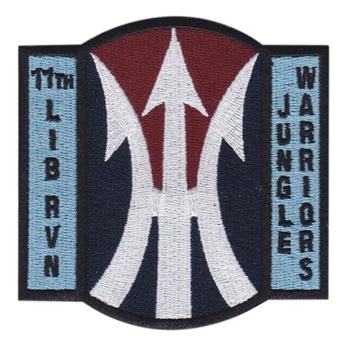 11 LIB RVN Vietnam War Vertical Tab Patch