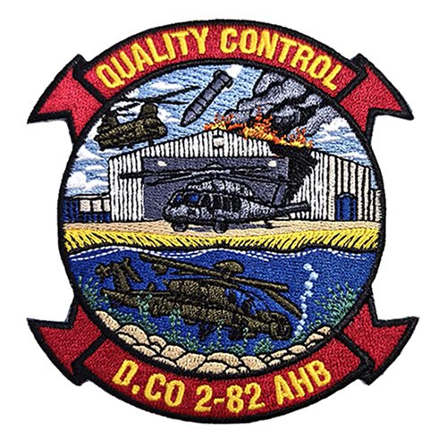 D Co 2-82 AHB Quality Control Nighthawk Patch