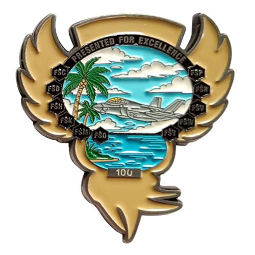 325 FSS Phoenix Commander Challenge Coin - View 2