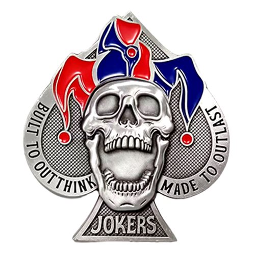 2 PLT 585 CEC-A Joker Challenge Coin