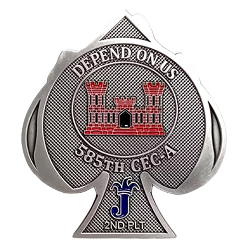 2 PLT 585 CEC-A Joker Challenge Coin - View 2