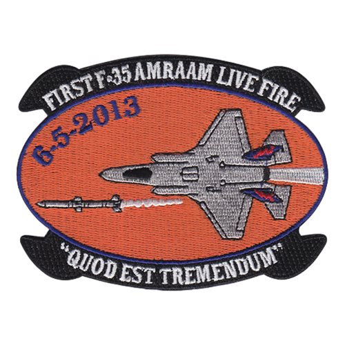 461 FLTS F-35 First AMRAAM Fire Patch 