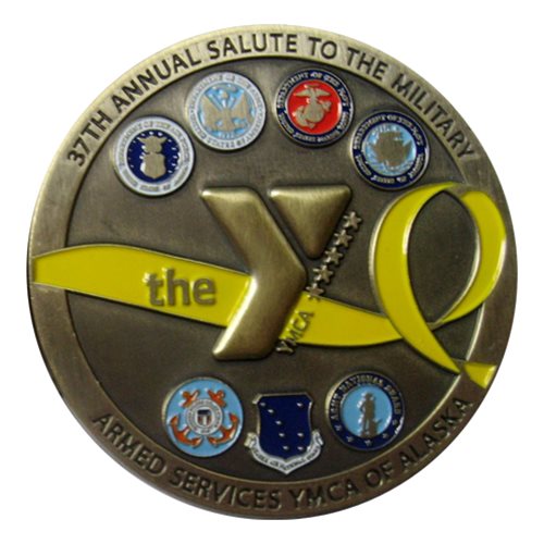 ASYMCA Alaska Military Salute 2013 Coin |  - View 2