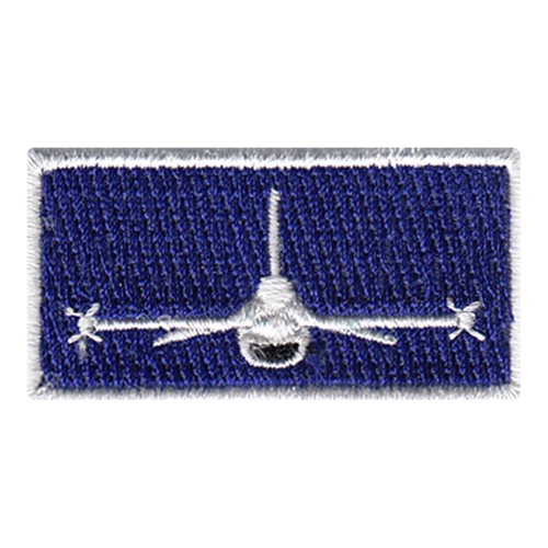 F-16 Blue and Red Pencil Patch - View 2