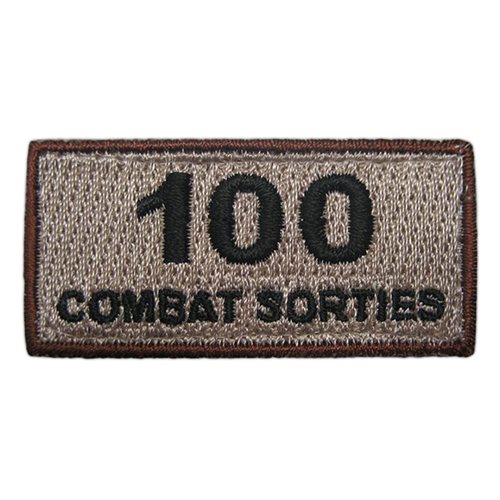 100 Combat Sorties Pencil Patch 