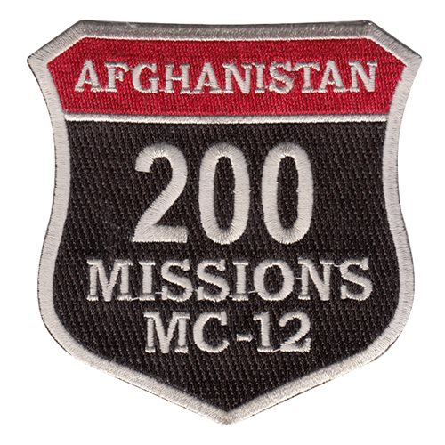 MC-12 200 Missions Patch