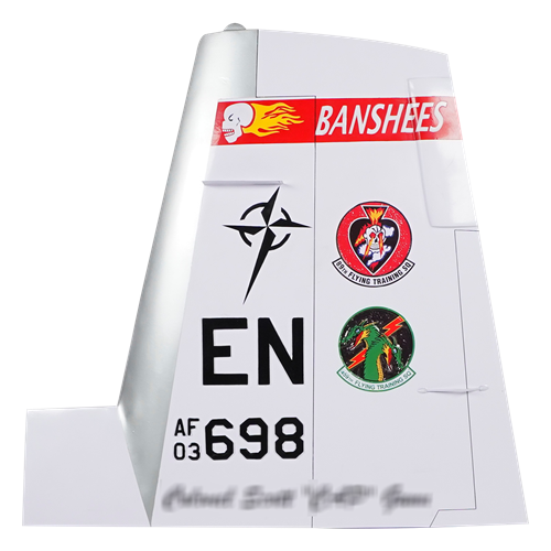 89 FTS T-6 Airplane Tail Flash - View 3
