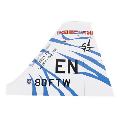 80 FTW T-38 Airplane Tail Flash - View 2