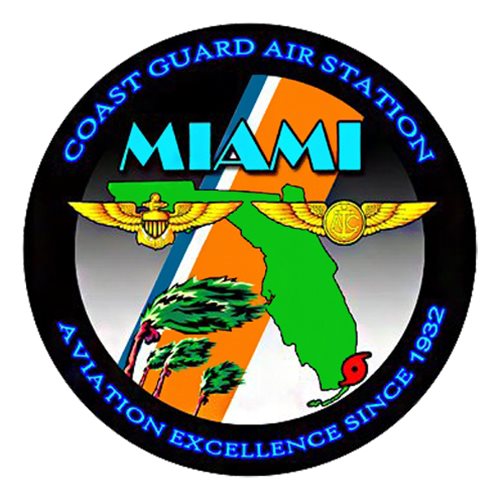 CGAS Miami MH-65D Airplane Tail Flash