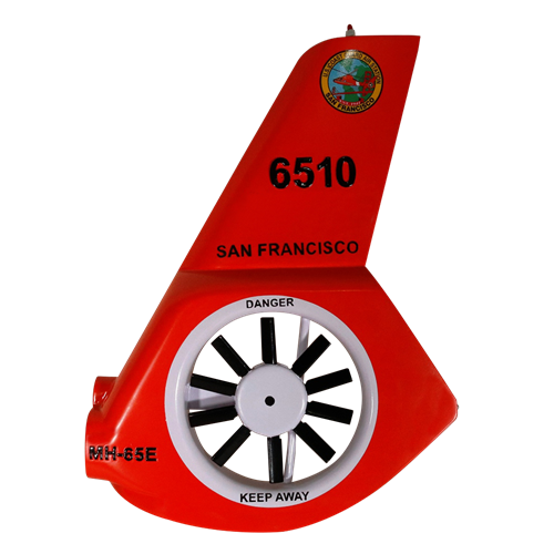 CGAS San Francisco MH-65D Airplane Tail Flash