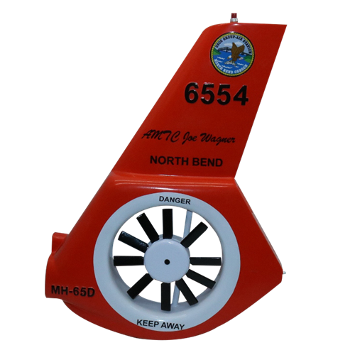 CGAS North Bend MH-65D Airplane Tail Flash 