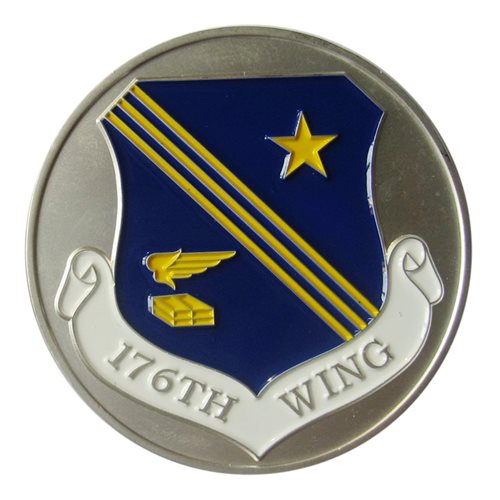 176 WG Coin Custom Air Force Challenge Coin - View 2