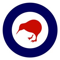 Royal New Zealand Air Force P-3 Airplane Tail Flash 