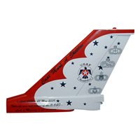 USAF Thunderbirds F-16C Falcon Custom Airplane Tail Flash