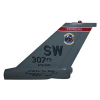 307 FS F-16C Falcon Custom Airplane Tail Flash