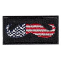 Mustache Flag Movember Pencil Patch