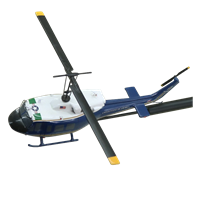 1 HS UH-1N Twin Huey Custom Airplane Model Briefing Sticks