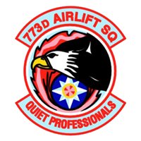 773 AS C-130 Airplane Tail Flash
