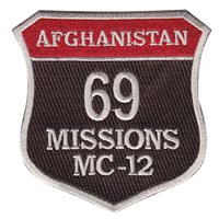 MC-12 69 Missions Patch