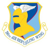 190 ARW KC-135 Airplane Tail Flash