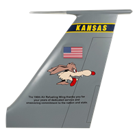 190 ARW KC-135 Airplane Tail Flash