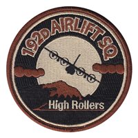 192 AS High Rollers Desert (3.5 inch) Patch 