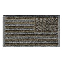USA Flag Subdued Reverse Olive Drab Patch