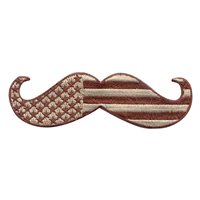 Mustache Flag Desert Patch 