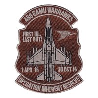 480 EAMU Warhawks Desert Patch