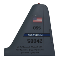 42 OSS C-130 Airplane Tail Flash