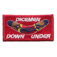 90 FS Dicemen Down Under Pencil Patch