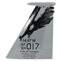144 FW F-15 Airplane Tail Flash