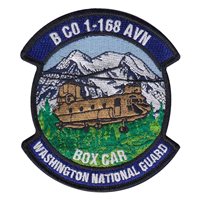 B Co 1-168 AVN GSAB CH-47 Box Car Patch