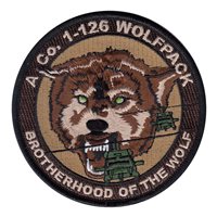 A Co 1-126 AVN Wolfpack Patch