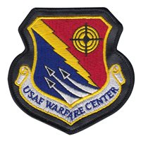 USAF Warfare Center Patch with Leather