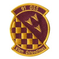 91 OSS Maroon Patch