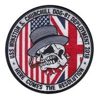 USS Winston Churchill Deployment 2018 Patch