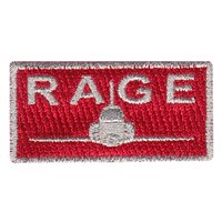 T-38 Rage Red and Silver Pencil Patch