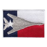 B-1 Store Metallic Silver Texas Flag Patch