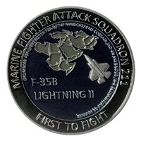 VMFA-211 F-35B Deployment Challenge Coin
