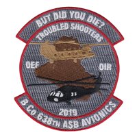 B Co 638 ASB Avionics OEF OIR 2019 Patch
