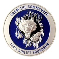 144 AS Commander Challenge Coin