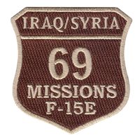 F-15E 69 Missions Iraq Syria Patch