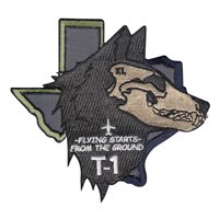 Laughlin AFB T-1 Wolf Head Patch
