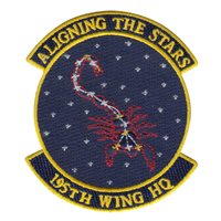 195 WG HQ Patch