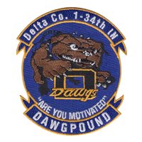 D CO, 1-34 IN BN Dawgpound Patch